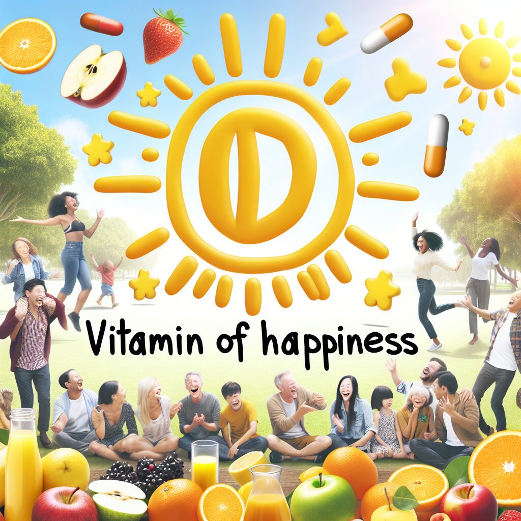 Sol radiante, vitamina D, personas felices.