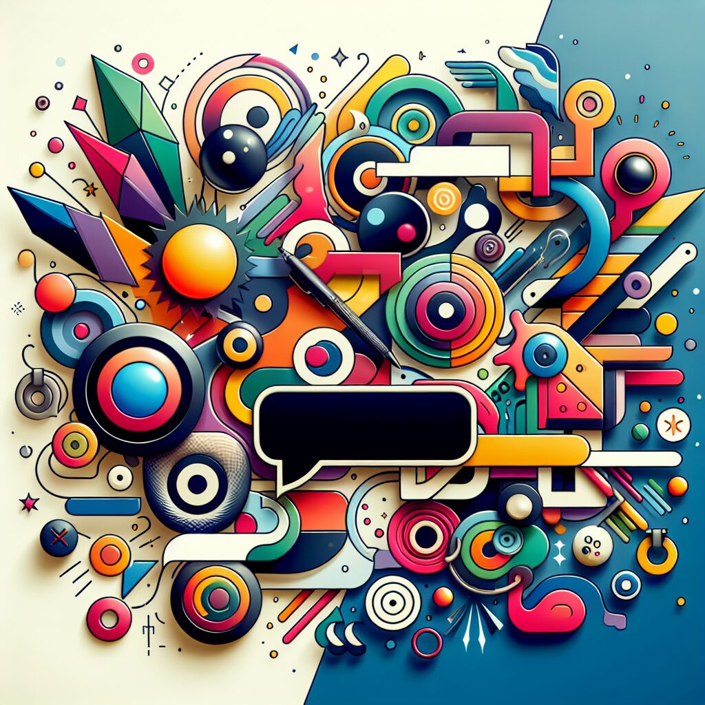 Ilustración abstracta colorida y moderna.